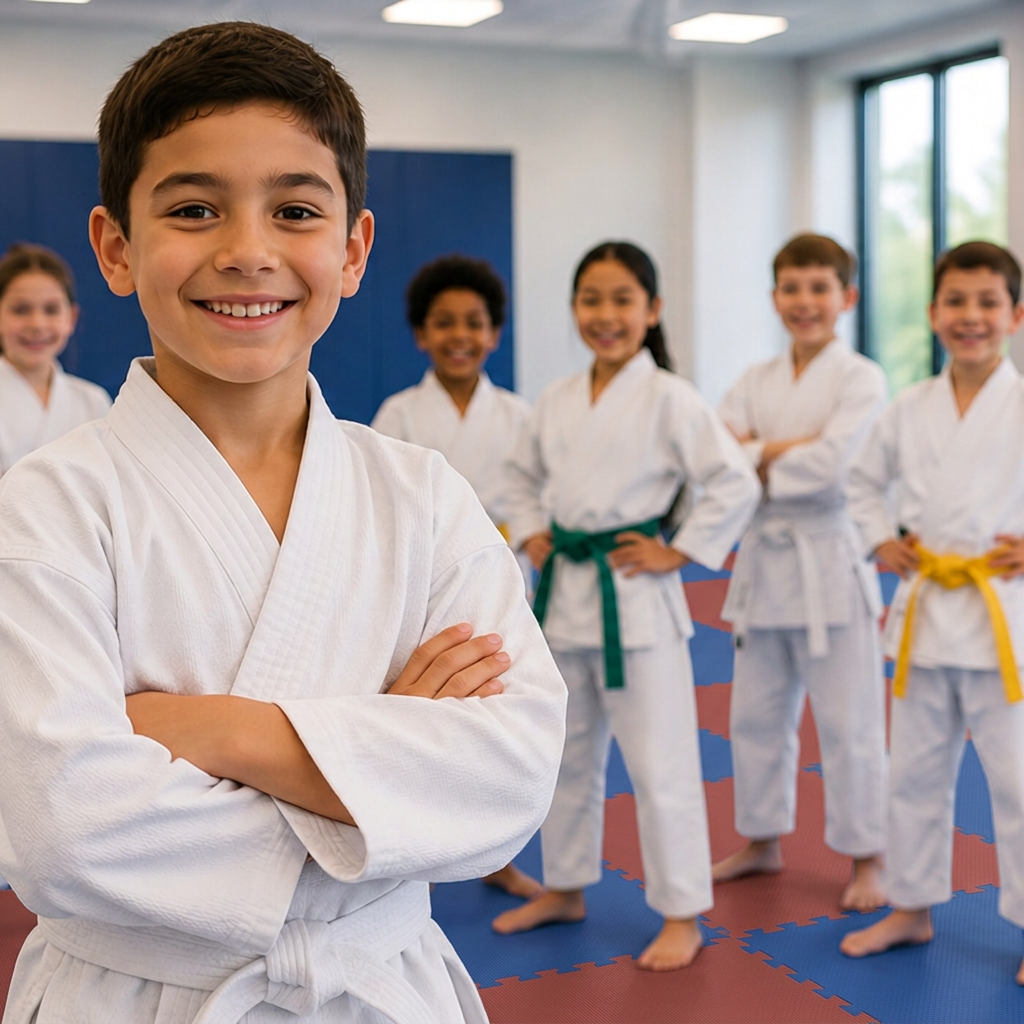 The free uniform and gear included with the $69 intro offer at Roman's Shin Karate